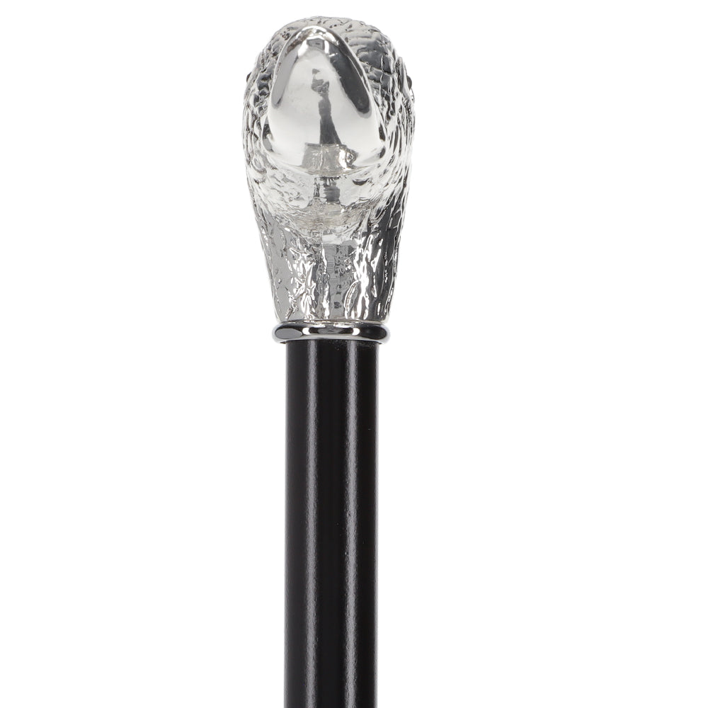 Italian Luxury Silver 925 Duck Walking Stick: Elegant Design