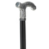 Scratch and Dent Downton Abbey Inspired - Silver 925r Petite Embossed Fritz Handle Walking Cane V2020