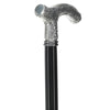Downton Abbey Inspired - Silver 925r Petite Embossed Fritz Handle Walking Cane