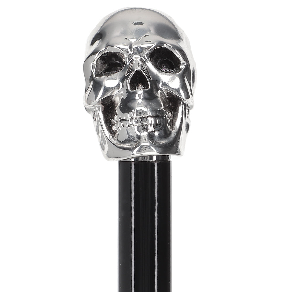 Italian Import: 925r Silver Skull Luxury Walking Stick