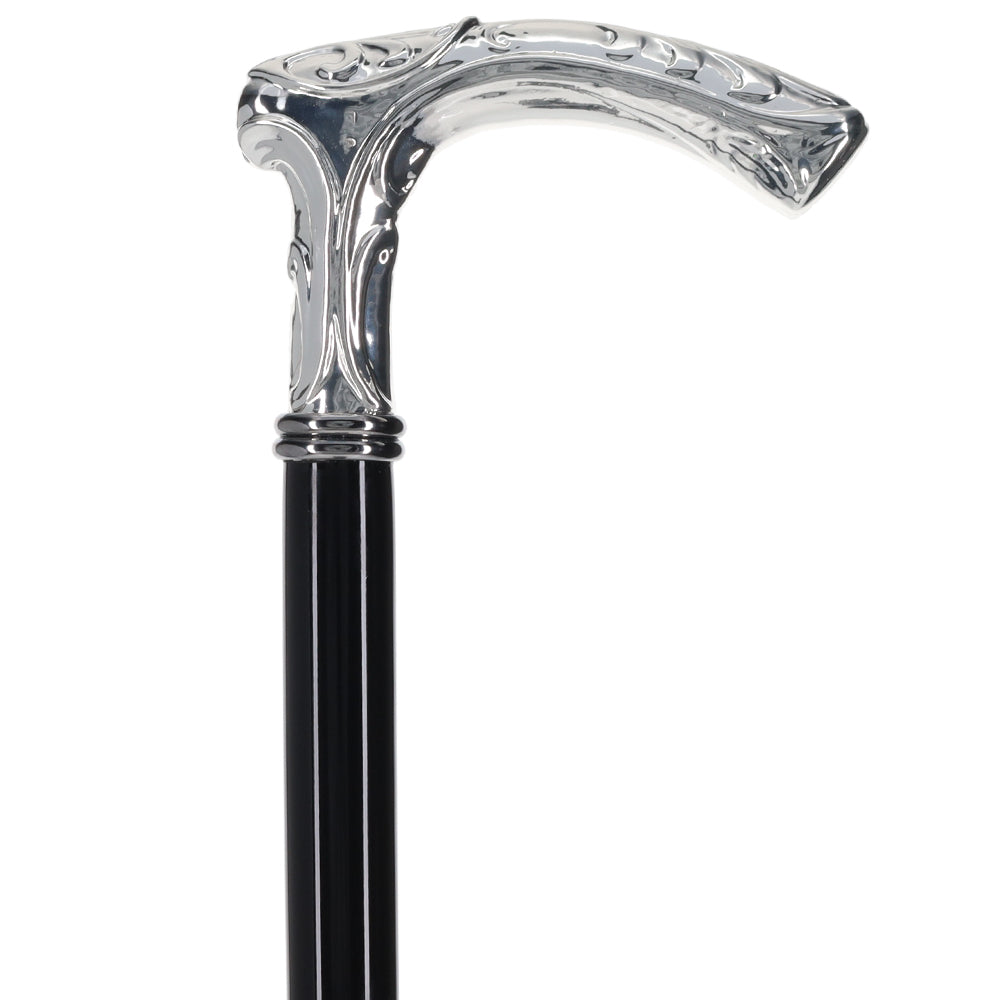 Italian Import: 925r Silver Liberty Embossed Fritz Cane