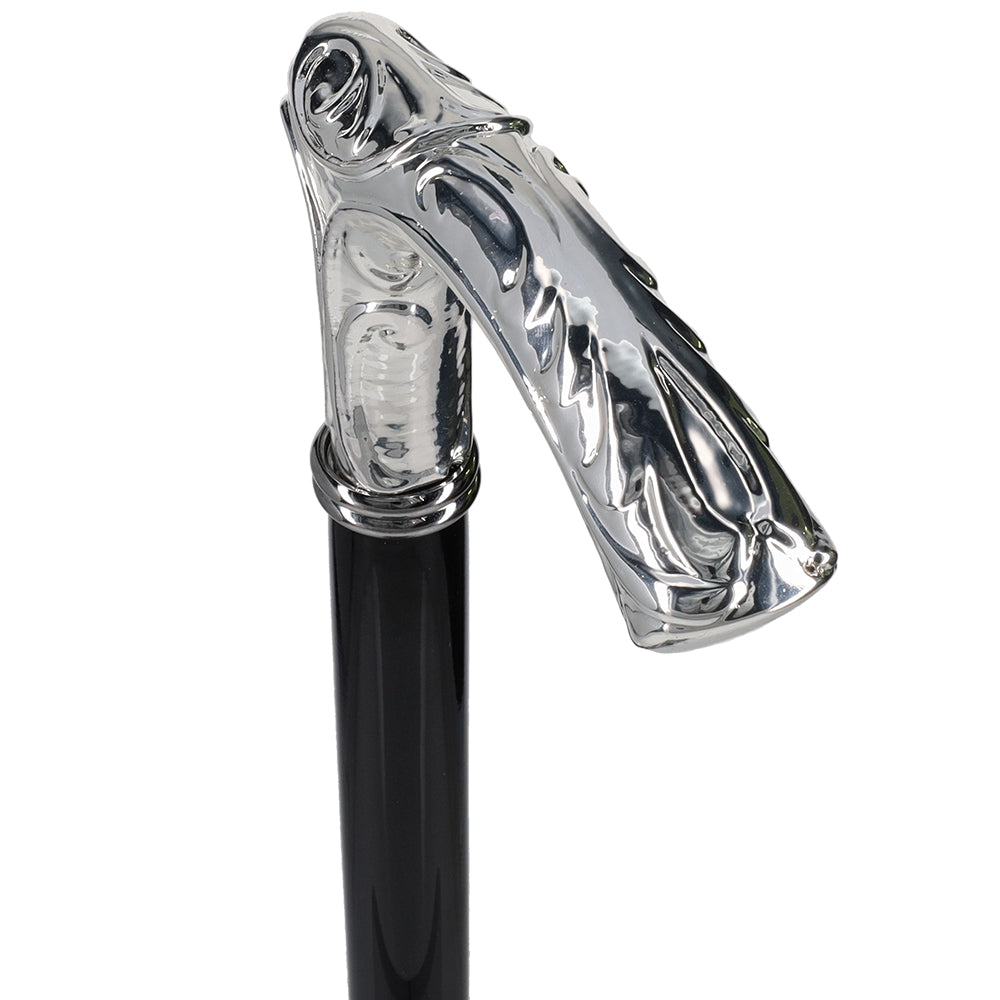 Italian Import: 925r Silver Liberty Embossed Fritz Cane