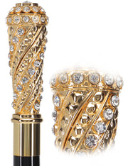 Italian Luxury: Exclusive 24K Gold & Swarovski Crystal Stick