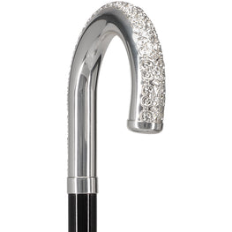 Italian Luxury: 'Tranquil Tourist' Cane, Crafted in 925r Silver