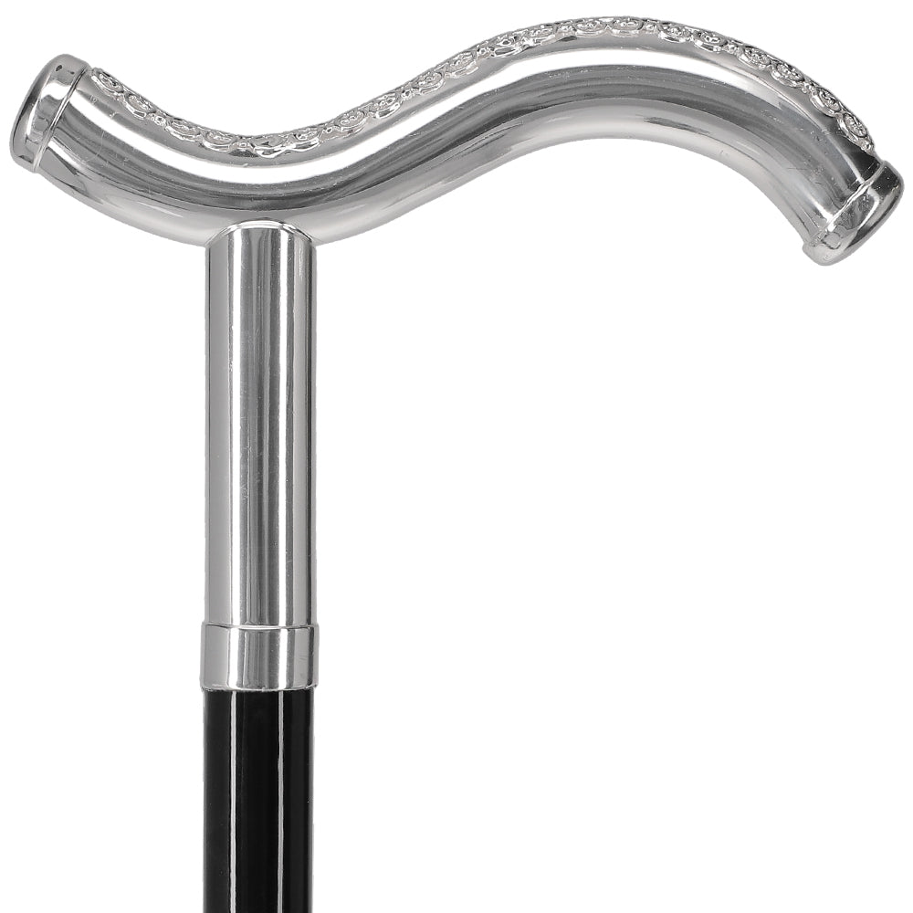 Italian Luxury 925r Silver Tranquil Fritz Cane