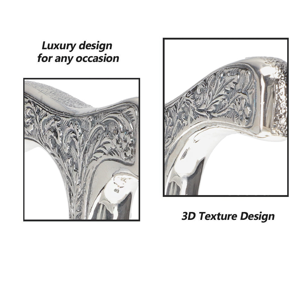 Italian Luxury 925r Embossed Fritz Cane - Antique Design