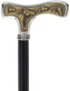 Italian Luxury Walking Stick in Silver with Intricate Horse Handle : Elegant Design