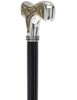 Italian Luxury Walking Stick in Silver with Intricate Horse Handle : Elegant Design