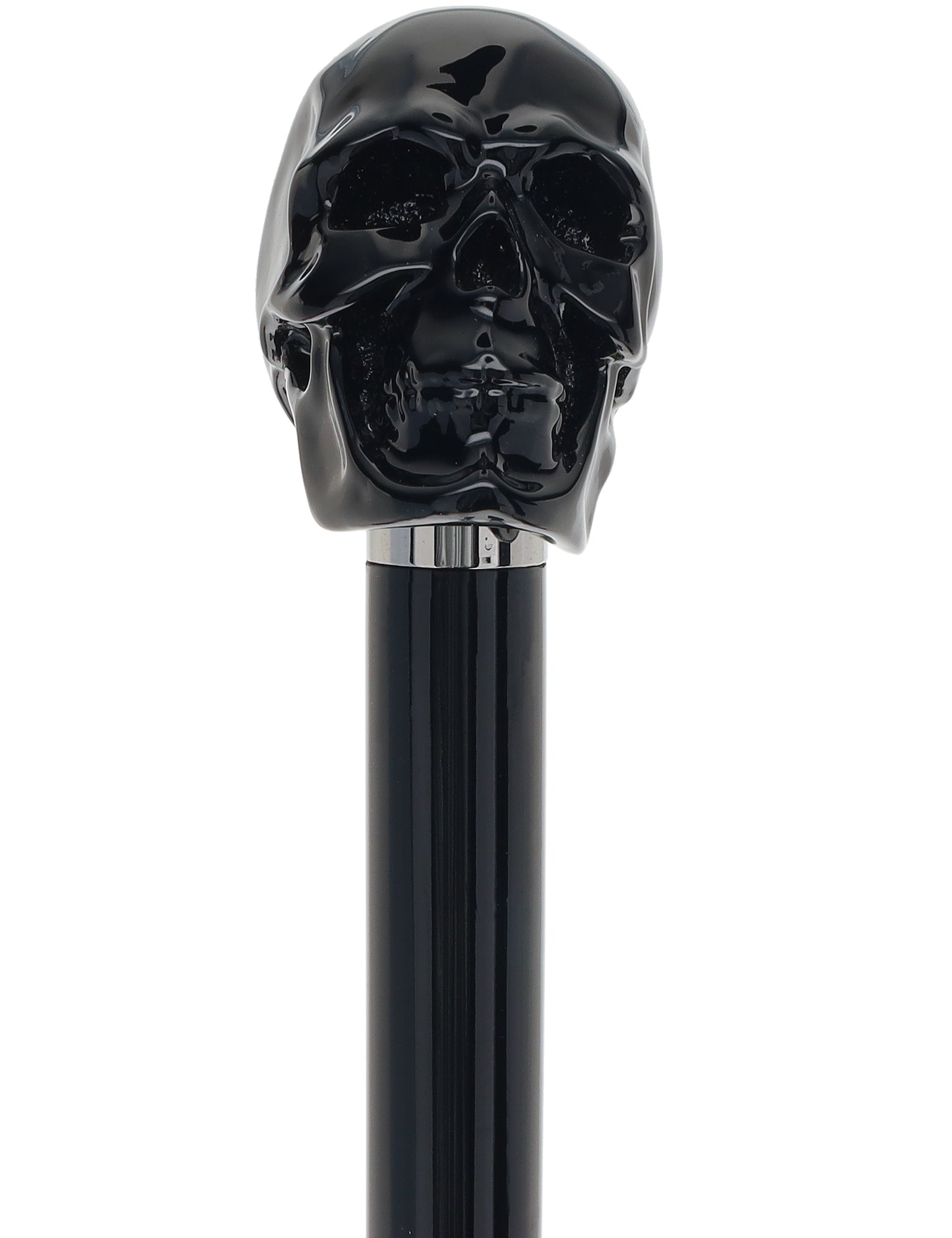 Gothic Elegance Skull Head Walking Stick with Beech wood shaft