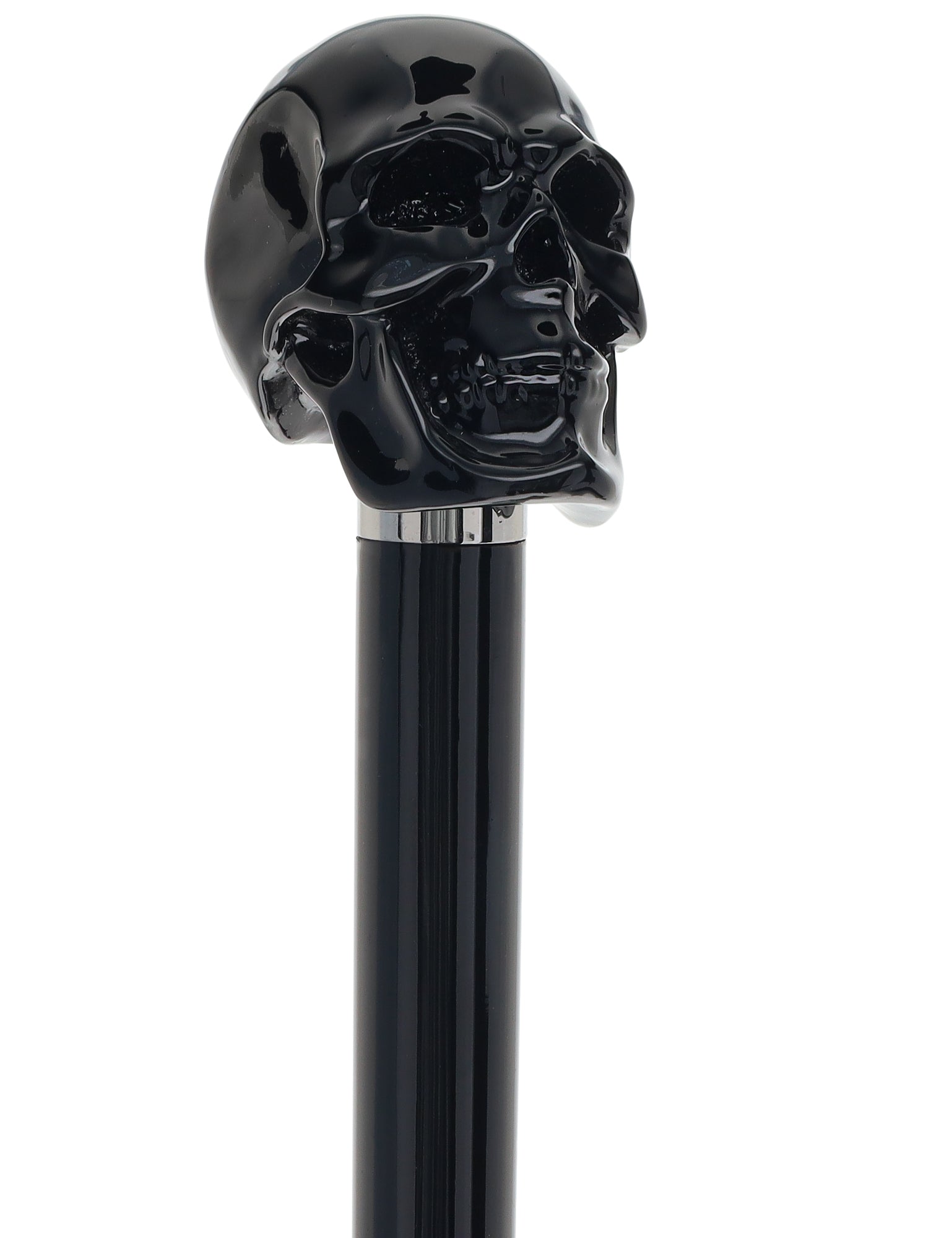 Gothic Elegance Skull Head Walking Stick with Beech wood shaft