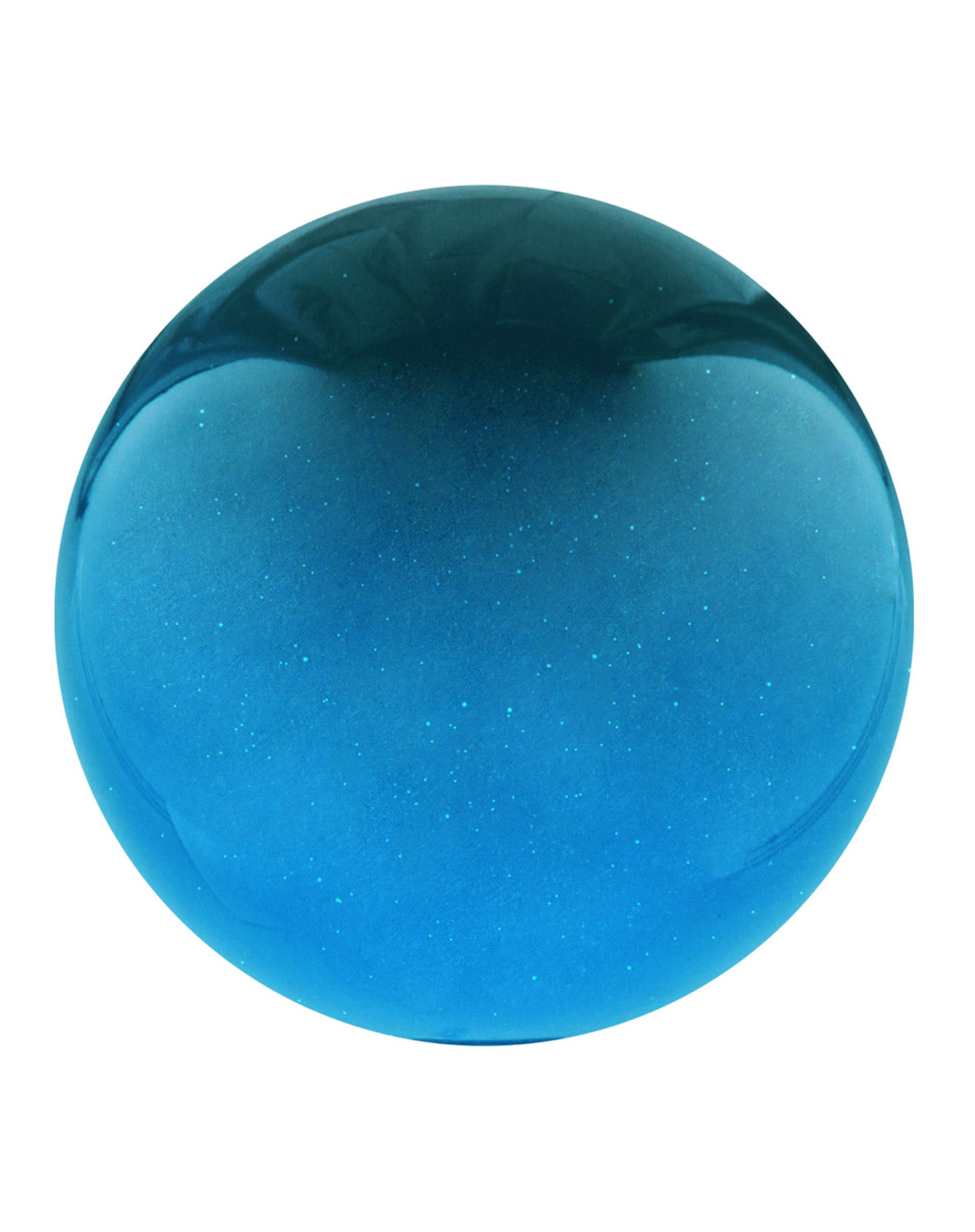 Ocean Blue Metallic Round Knob Cane w/ Custom Wood Shaft & Collar