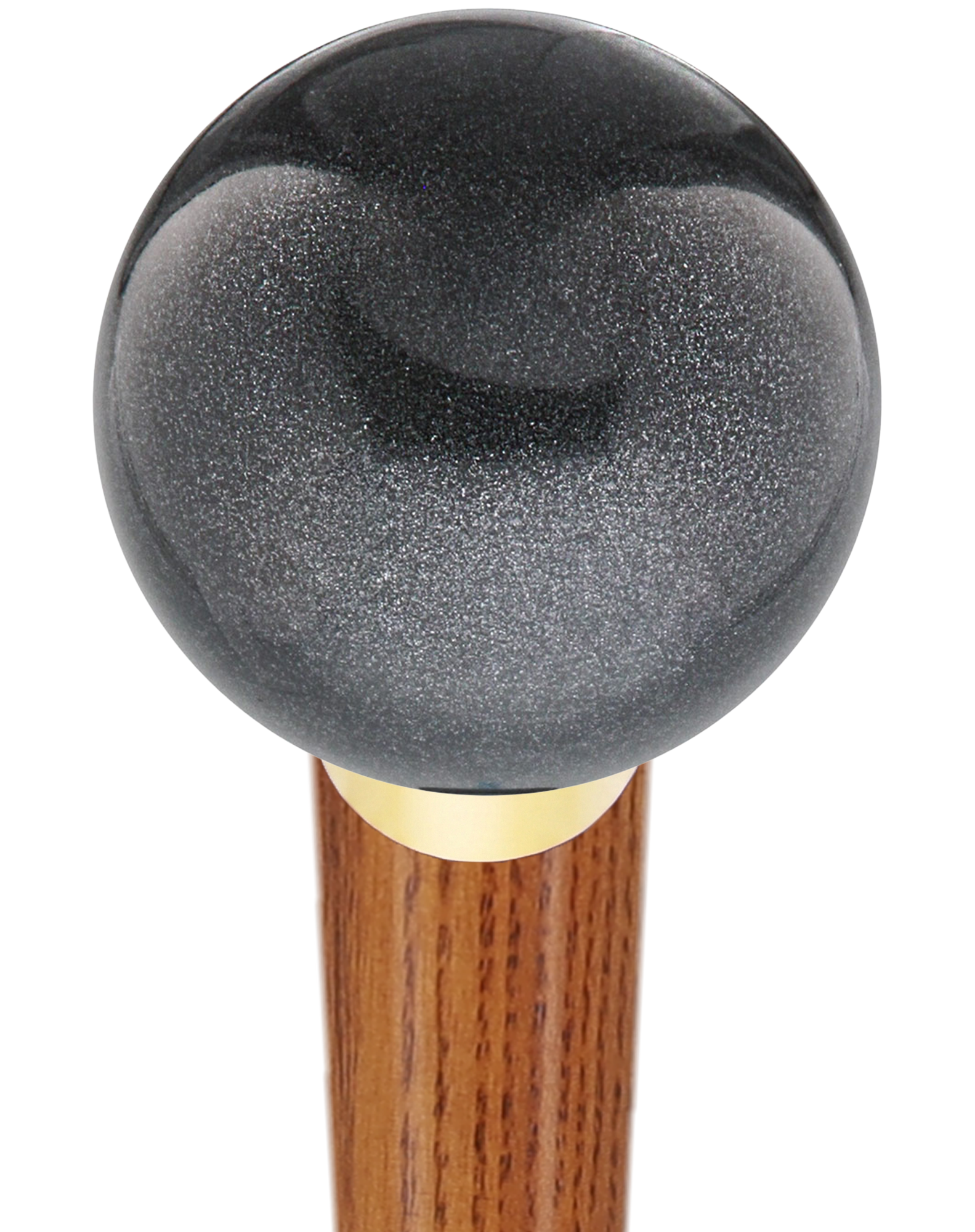Carbon Graphite Knob Cane - Personalize Wood Shaft & Collar