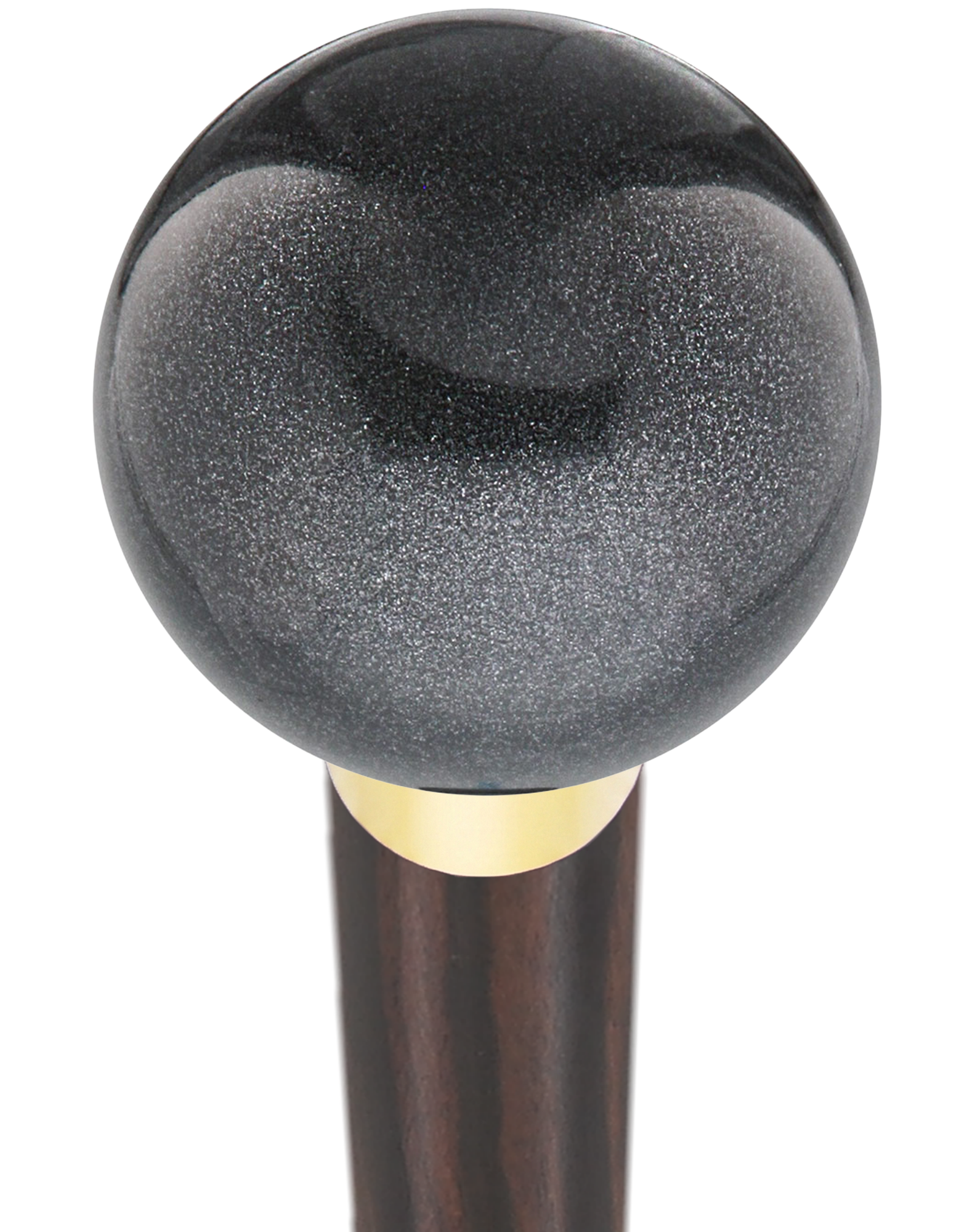 Carbon Graphite Knob Cane - Personalize Wood Shaft & Collar