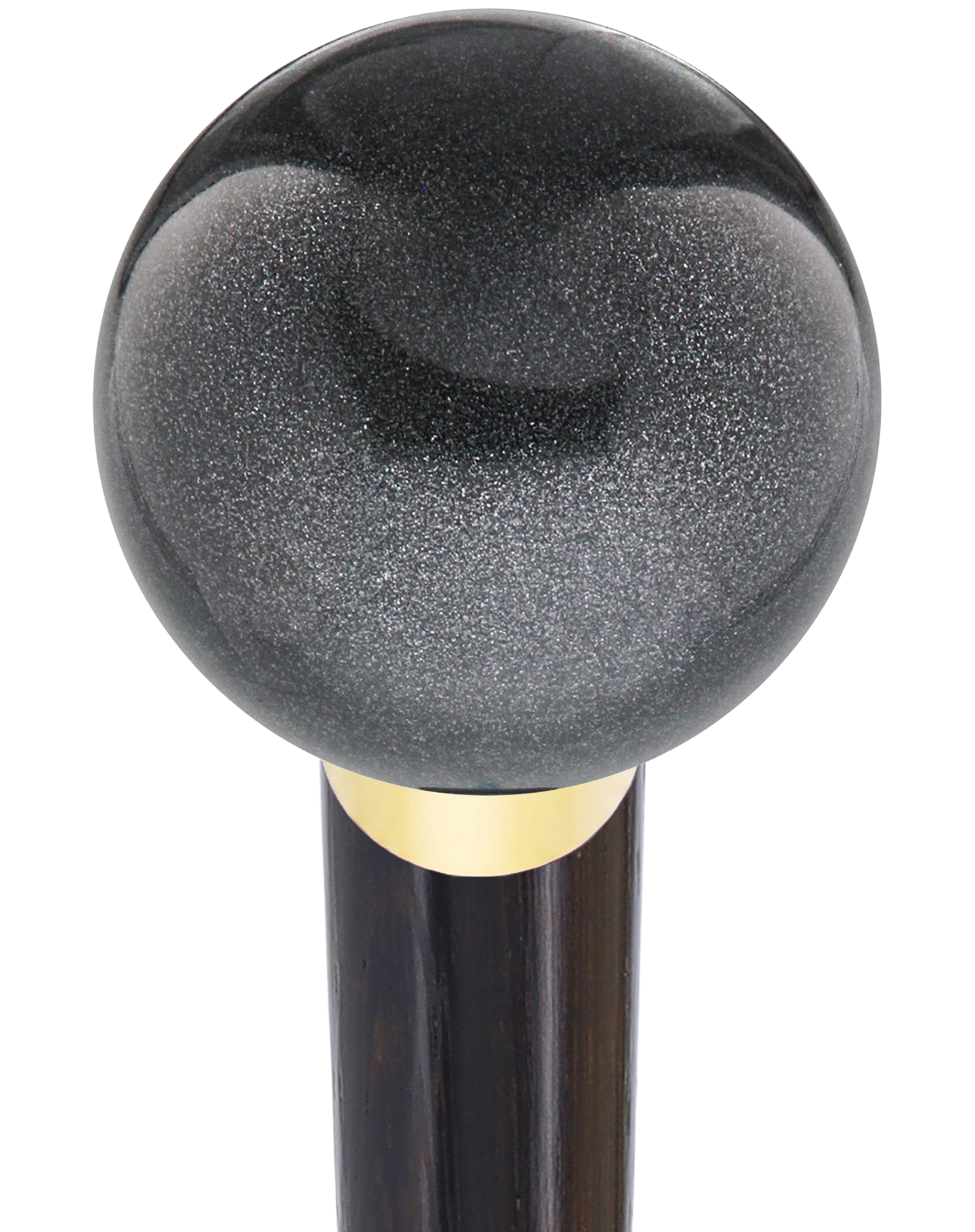 Carbon Graphite Knob Cane - Personalize Wood Shaft & Collar