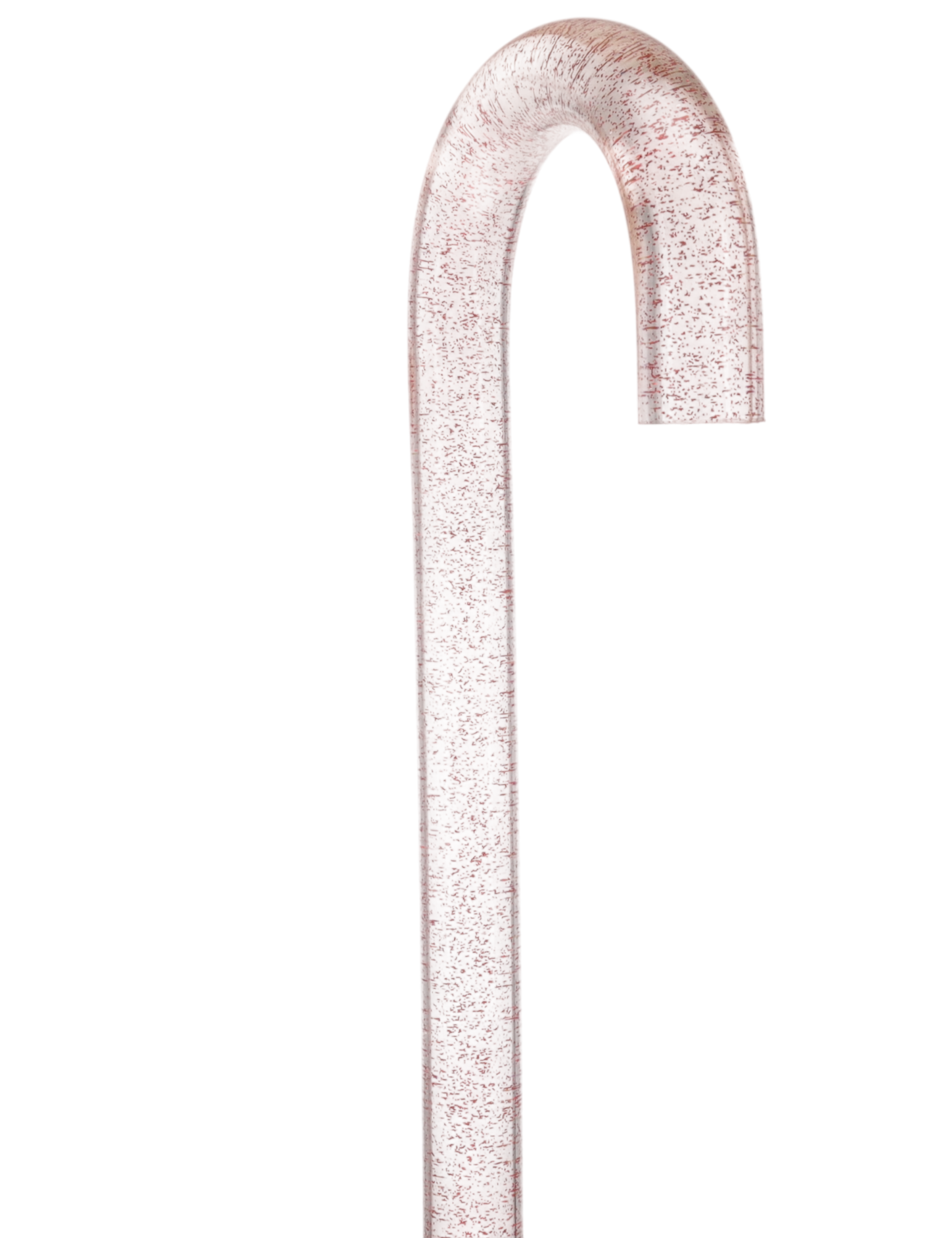 Rosé Shimmer Sparkle Cane: Pink Sparkles in Invisible Clear Shaft