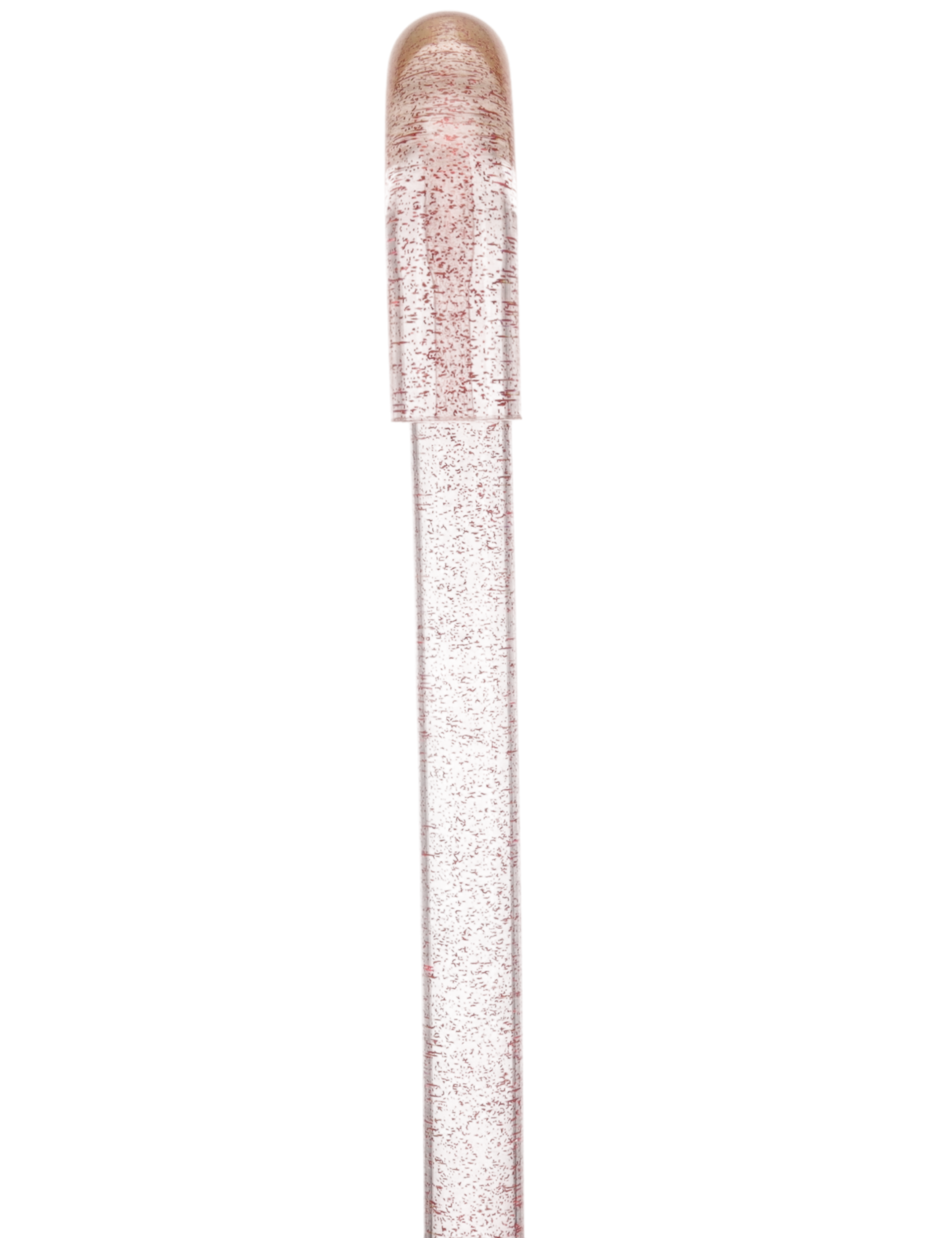 Rosé Shimmer Sparkle Cane: Pink Sparkles in Invisible Clear Shaft
