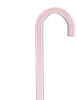 Pretty in Pink Lines Cane: Pink Lines in Invisible Clear Shaft