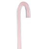 Pretty in Pink Lines Cane: Pink Lines in Invisible Clear Shaft
