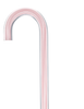 Pretty in Pink Lines Cane: Pink Lines in Invisible Clear Shaft