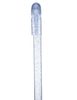 Blue Stardust Sparkle Cane: Blue Sparkles in Invisible Clear Shaft