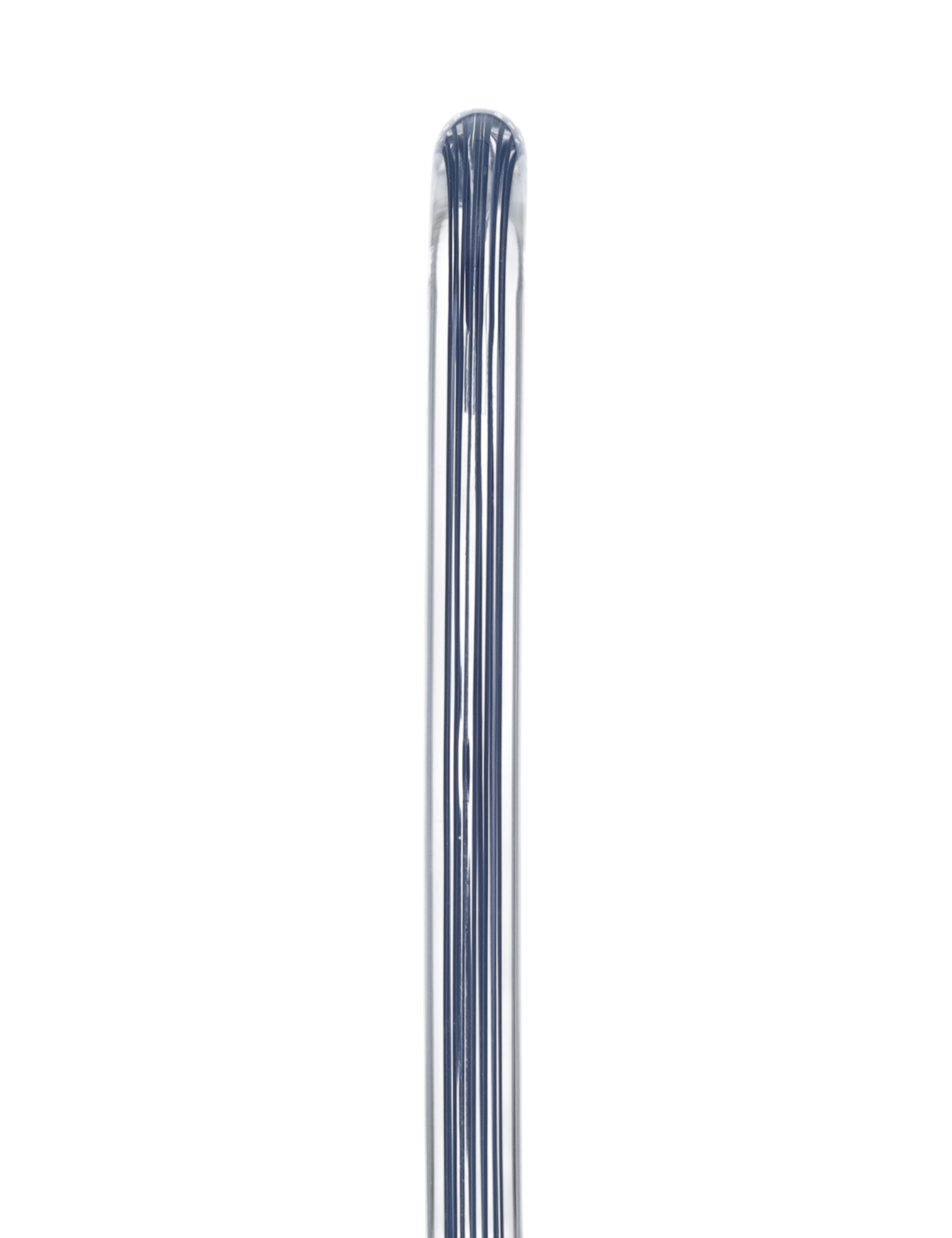 Denim Stripes Cane: Blue Lines in Invisible Clear Shaft