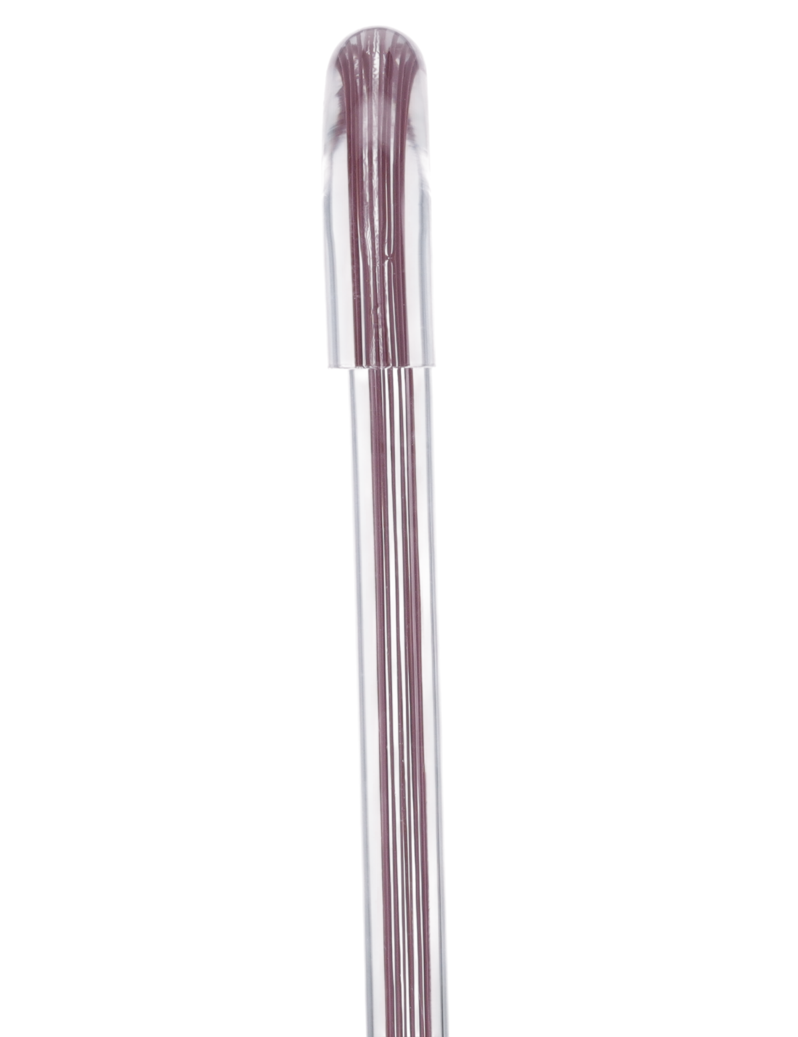 Mauvelous Glide Cane: Mauve Violet Lines in Invisible Clear Shaft