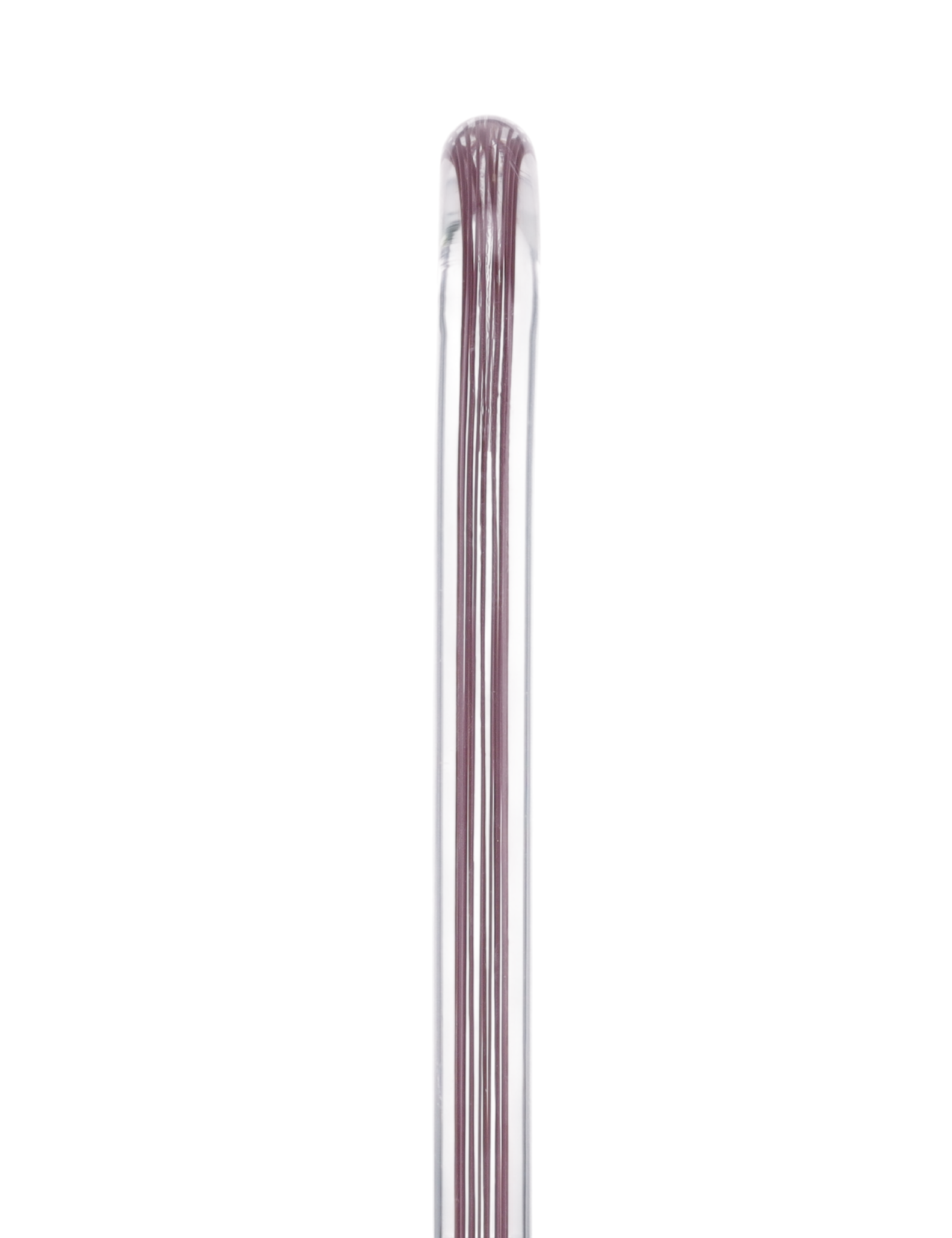 Mauvelous Glide Cane: Mauve Violet Lines in Invisible Clear Shaft