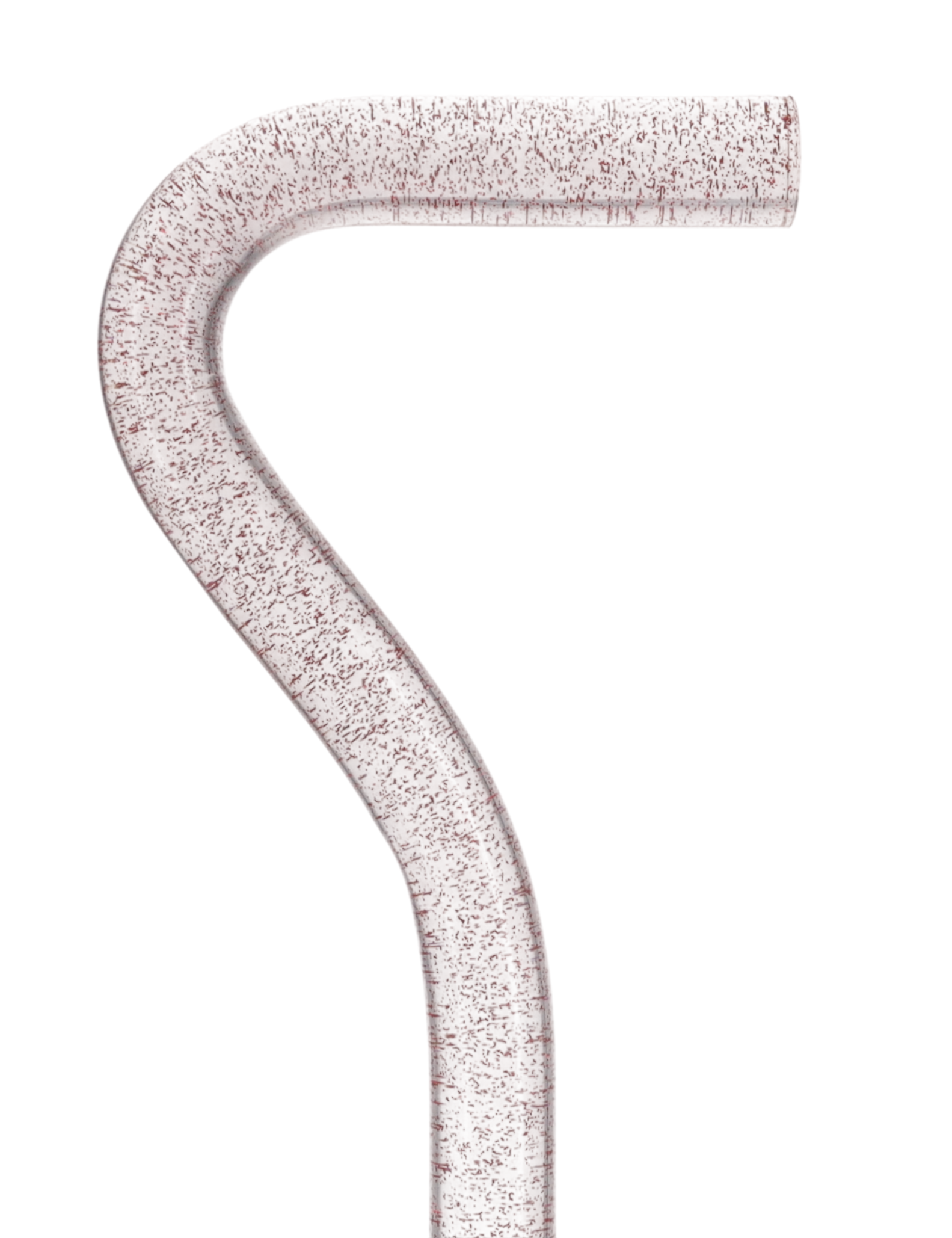 Rosé Shimmer Sparkle Cane: Pink Sparkles in Invisible Clear Shaft