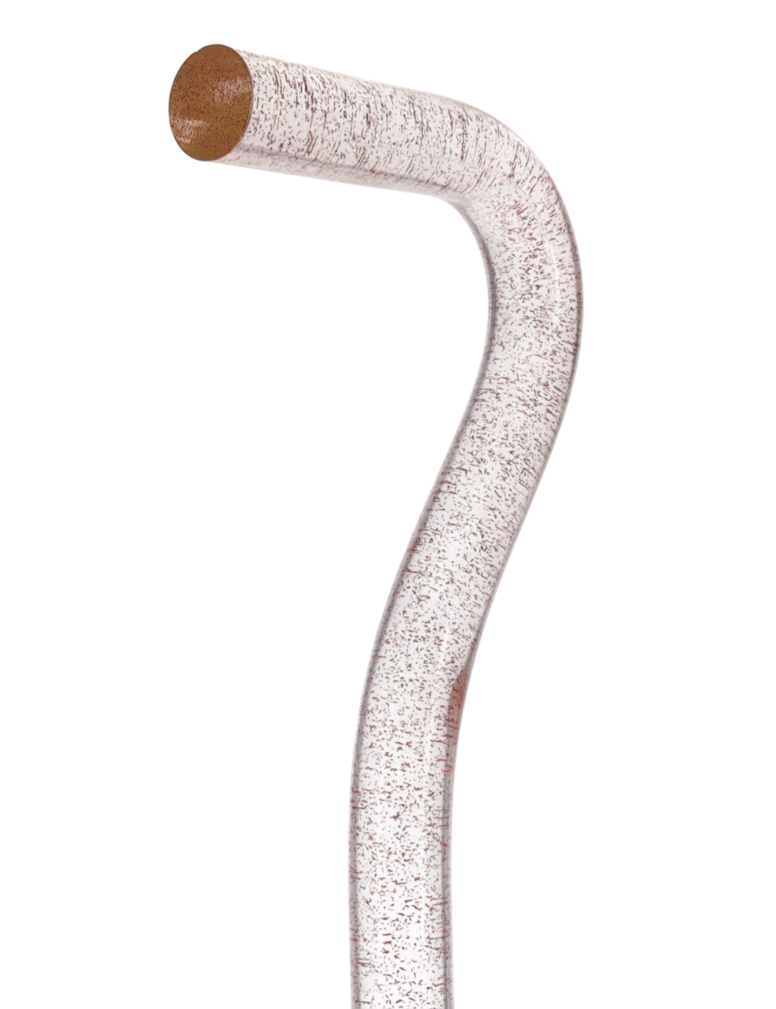 Rosé Shimmer Sparkle Cane: Pink Sparkles in Invisible Clear Shaft