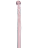 Pretty in Pink Lines Cane: Pink Lines in Invisible Clear Shaft