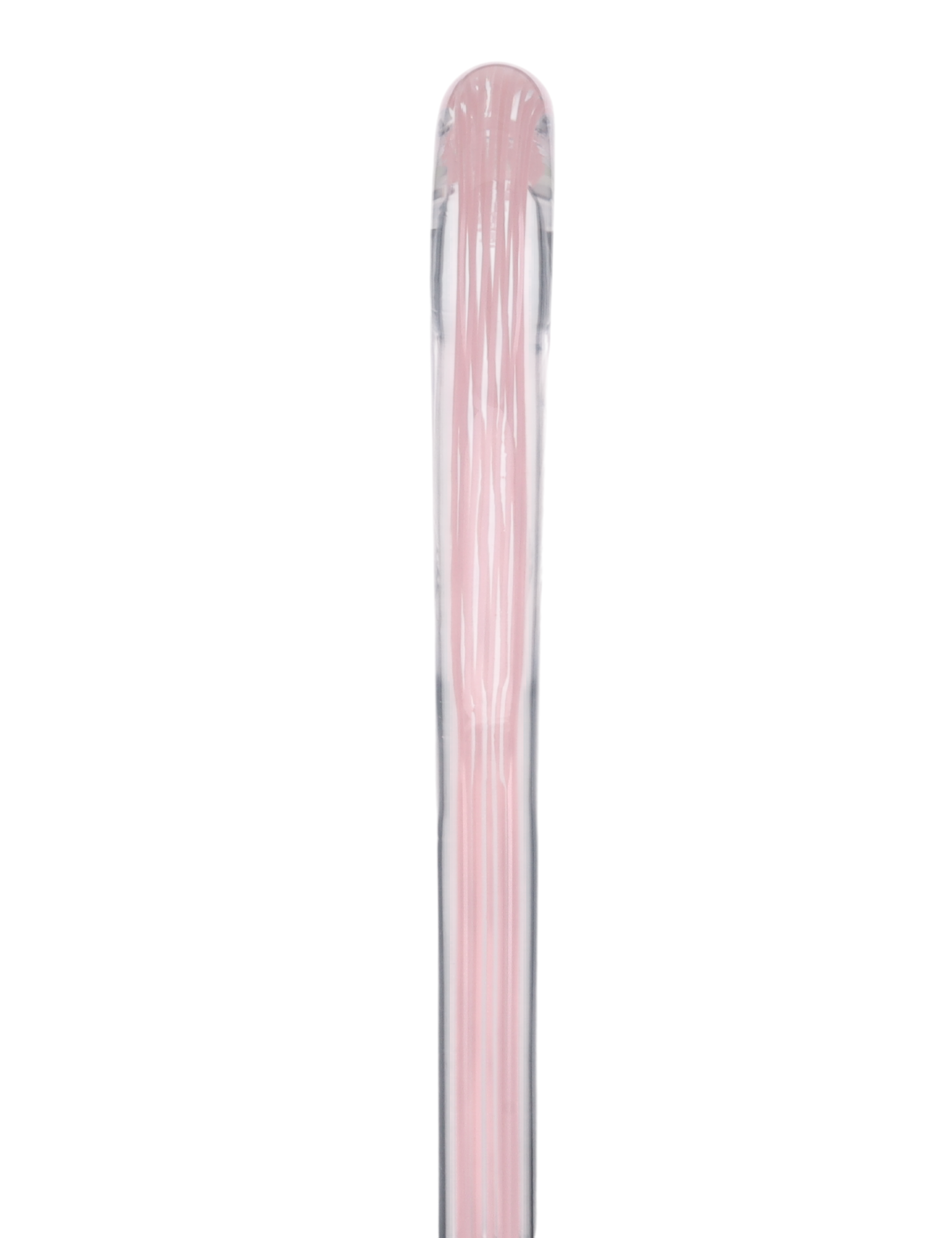 Pretty in Pink Lines Cane: Pink Lines in Invisible Clear Shaft