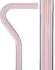 Pretty in Pink Lines Cane: Pink Lines in Invisible Clear Shaft