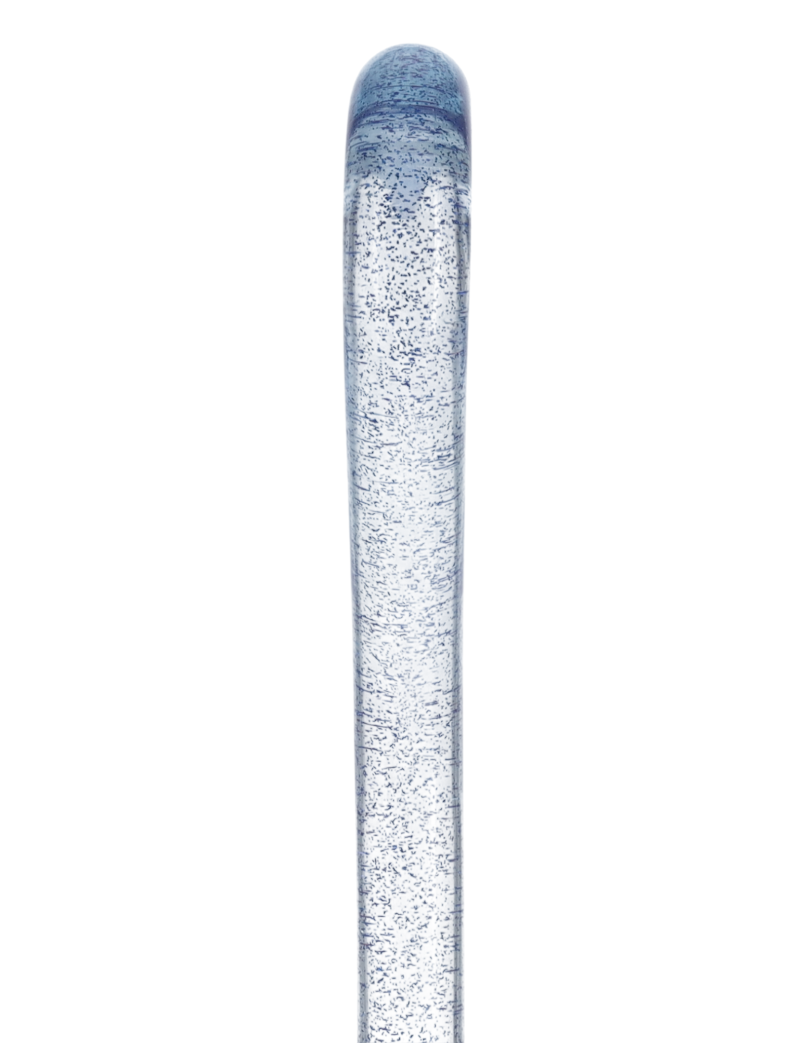 Blue Stardust Sparkle Cane: Blue Sparkles in Invisible Clear Shaft