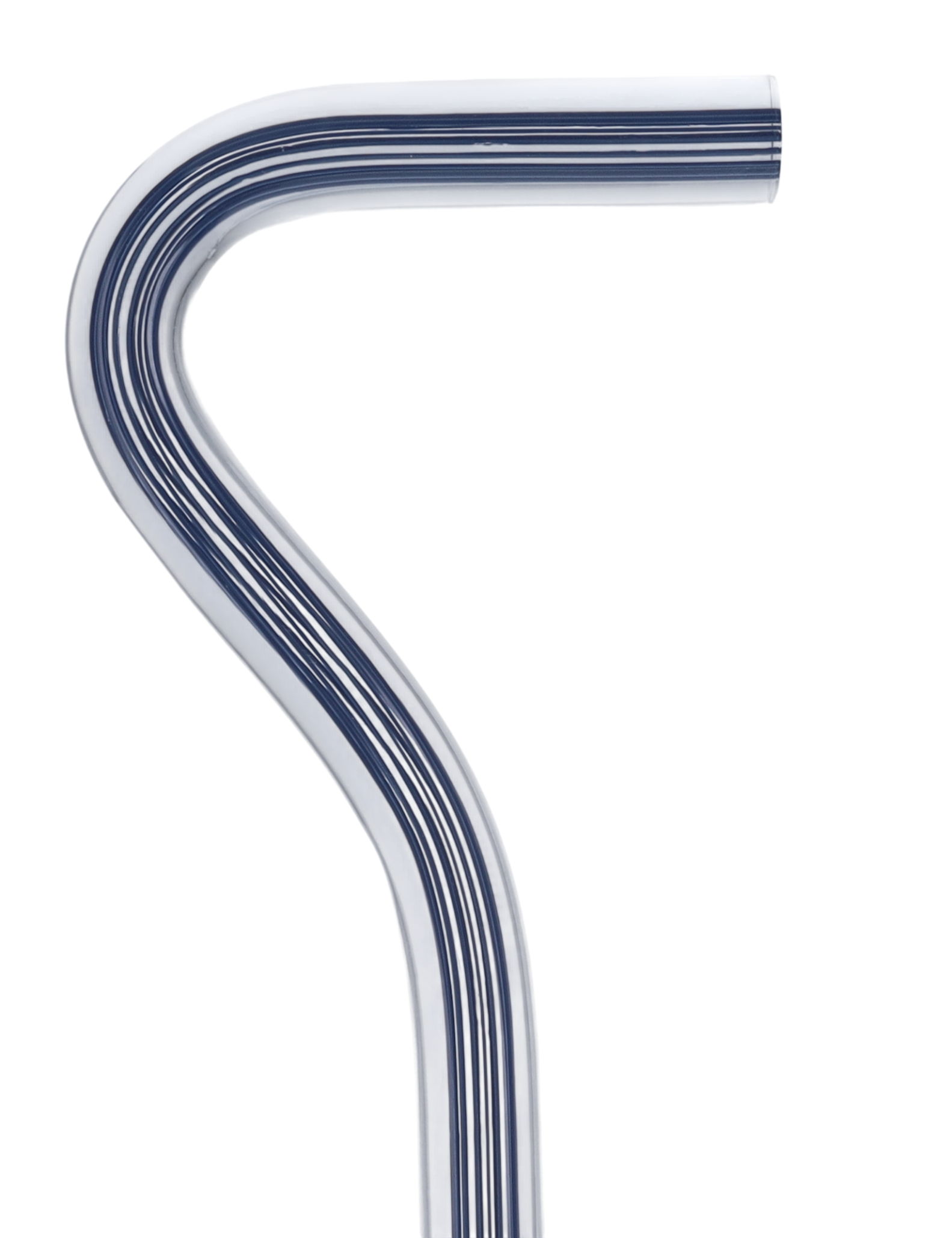 Denim Stripes Cane: Blue Lines in Invisible Clear Shaft