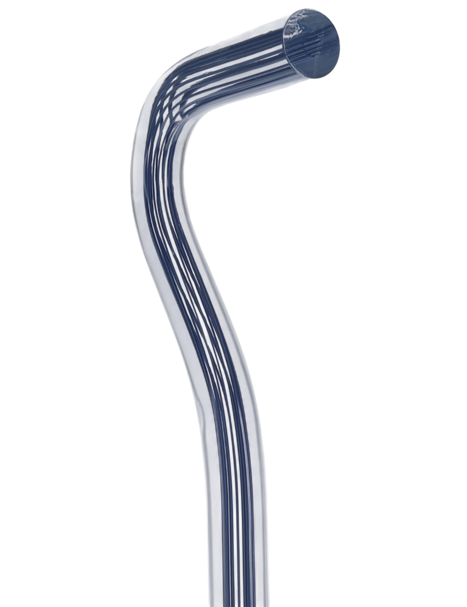 Denim Stripes Cane: Blue Lines in Invisible Clear Shaft