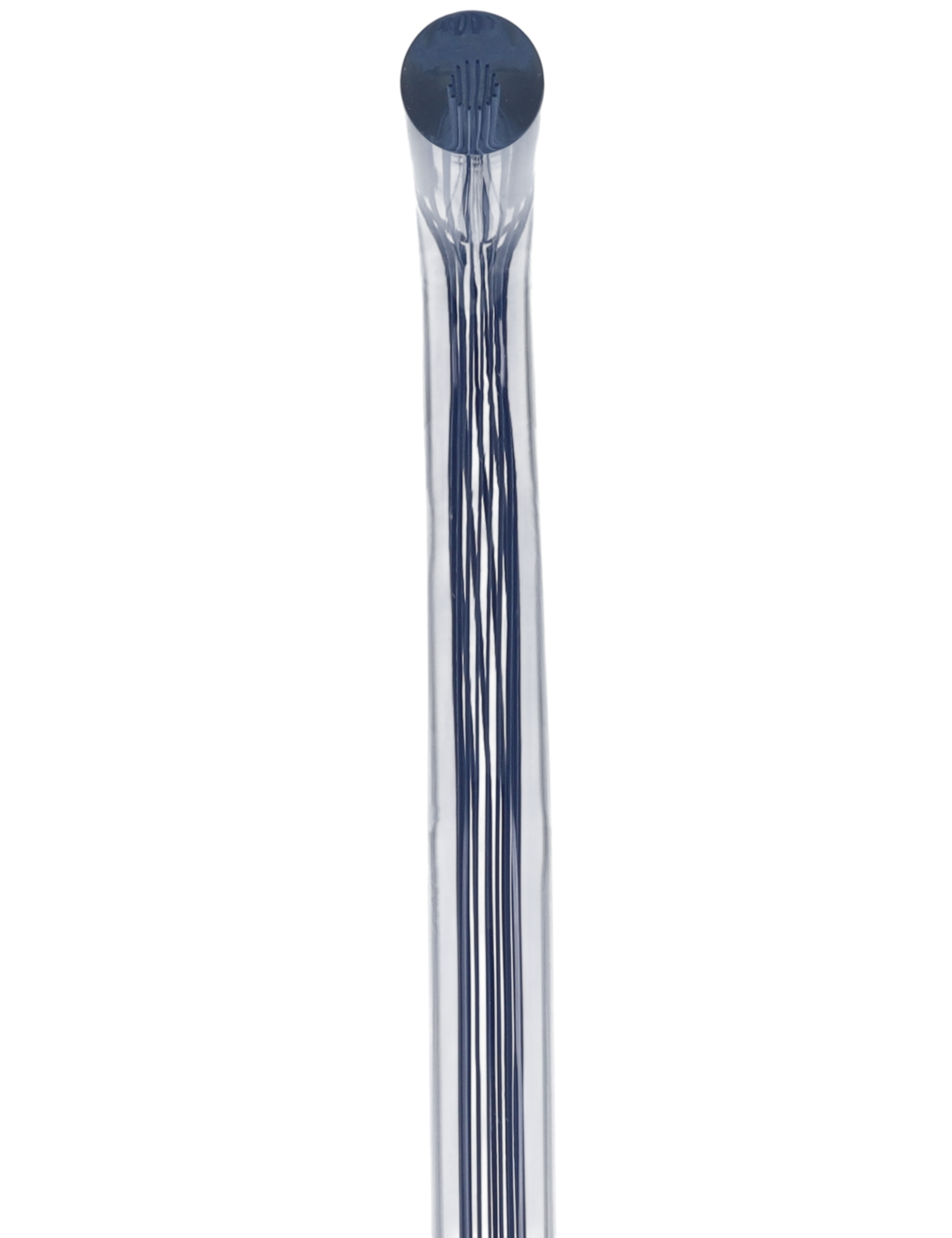 Denim Stripes Cane: Blue Lines in Invisible Clear Shaft