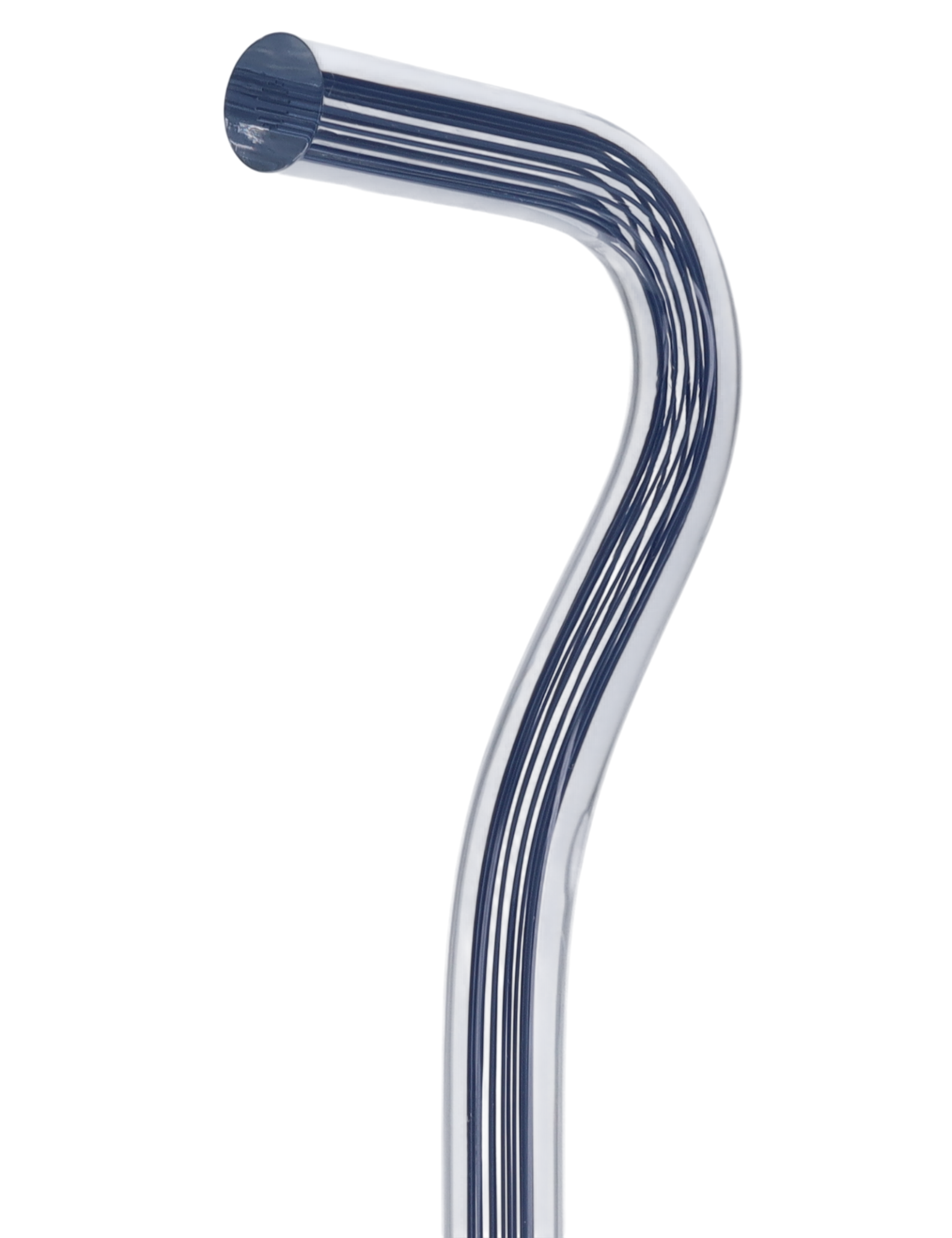 Denim Stripes Cane: Blue Lines in Invisible Clear Shaft