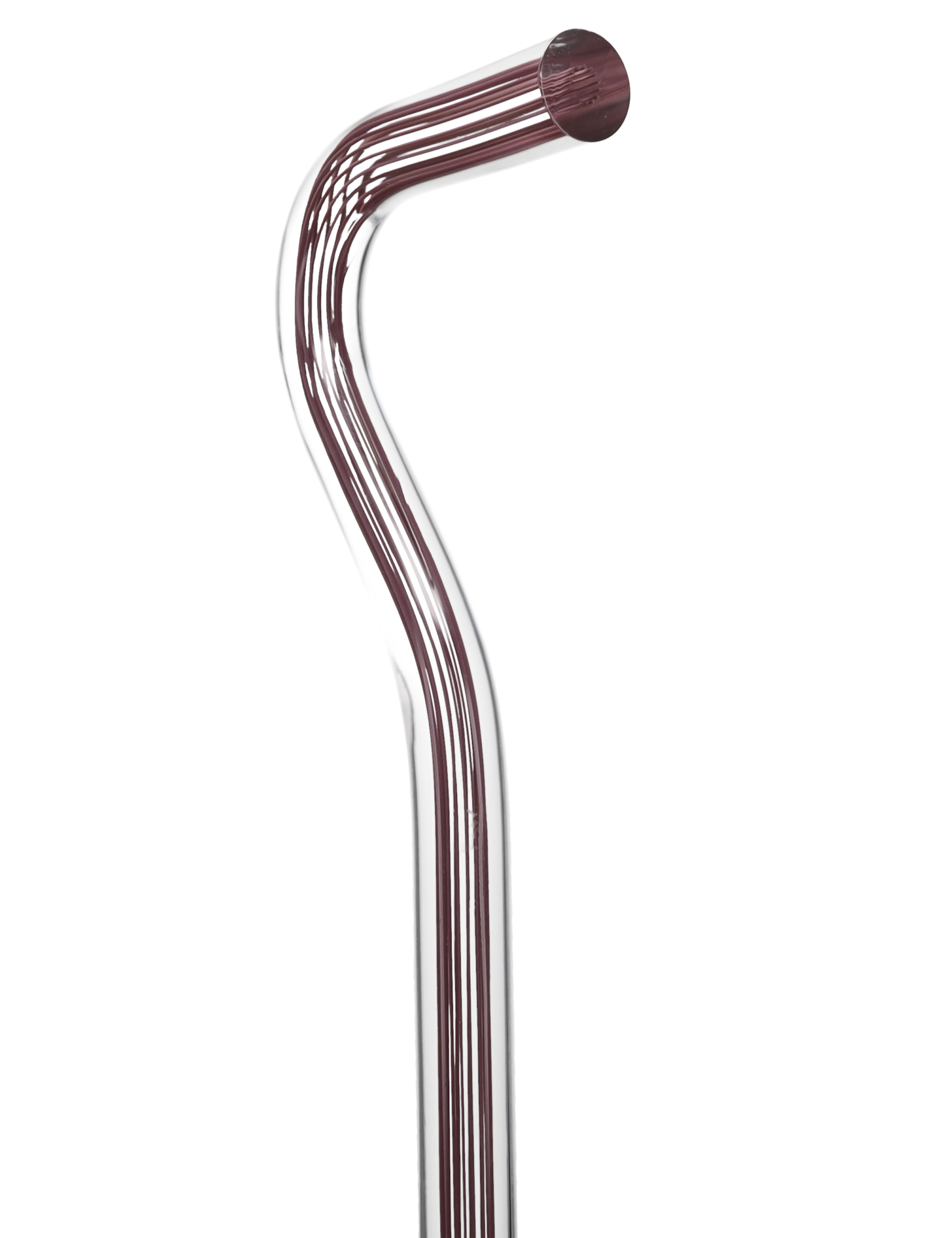 Mauvelous Glide Cane: Mauve Violet Lines in Invisible Clear Shaft
