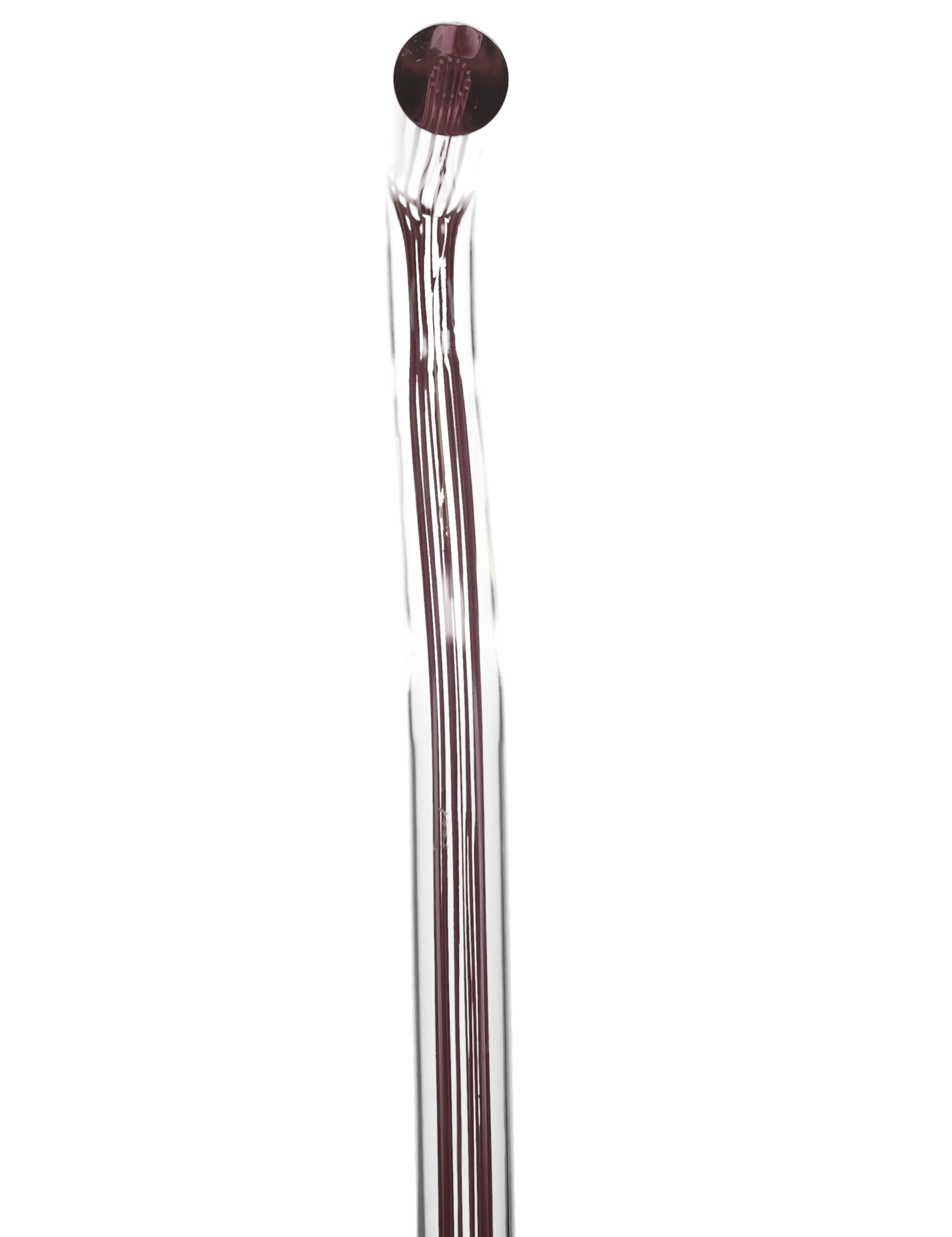 Mauvelous Glide Cane: Mauve Violet Lines in Invisible Clear Shaft