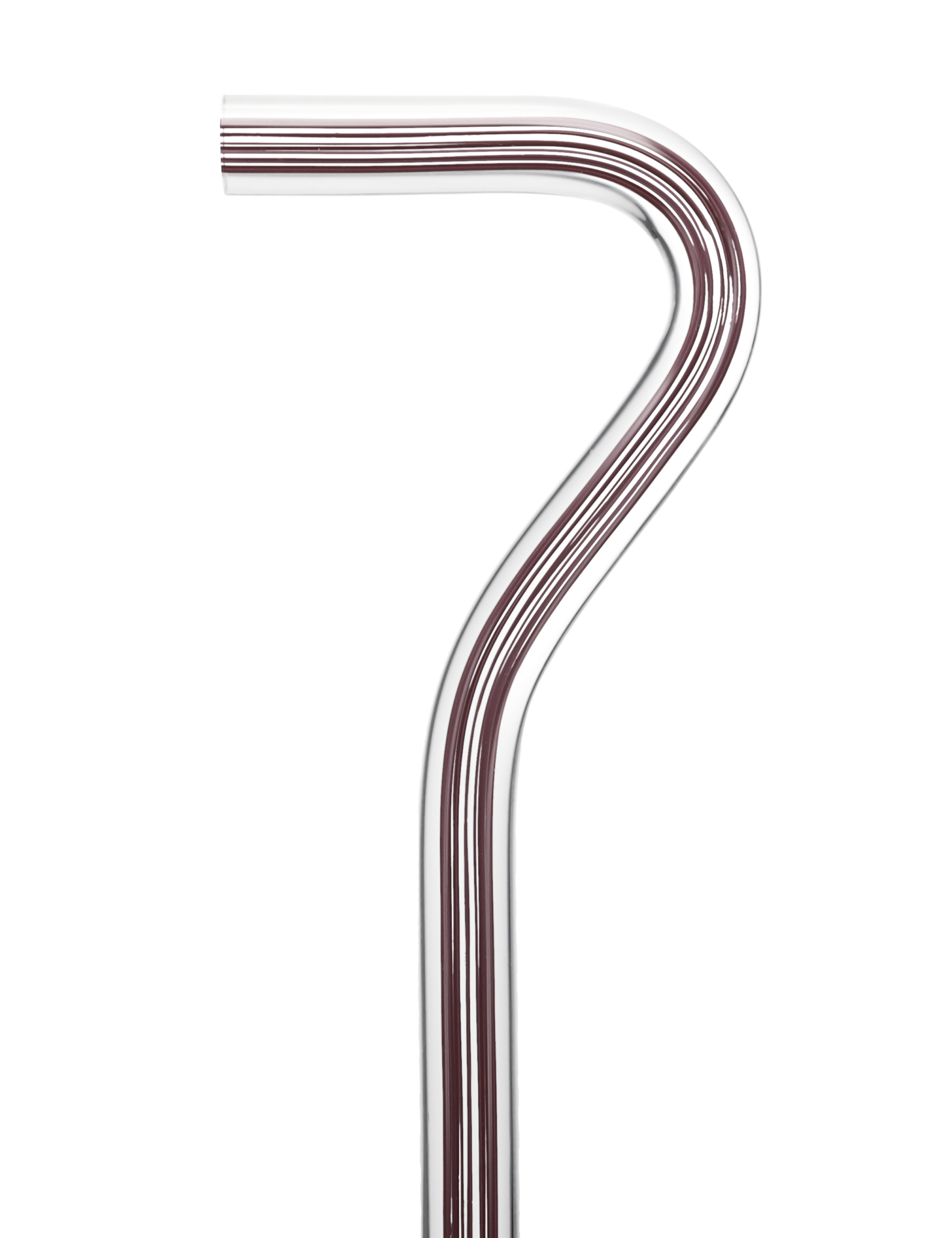 Mauvelous Glide Cane: Mauve Violet Lines in Invisible Clear Shaft
