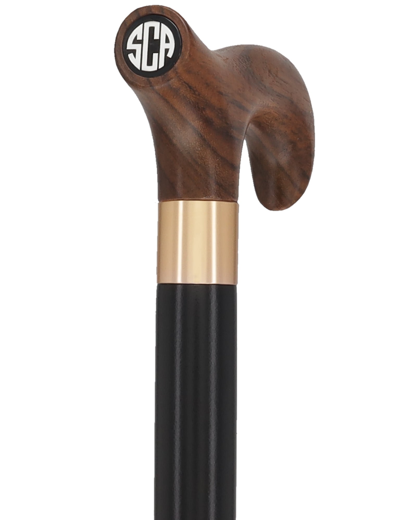 Custom-Engraved Wooden Cane: Choose Color & Personalize