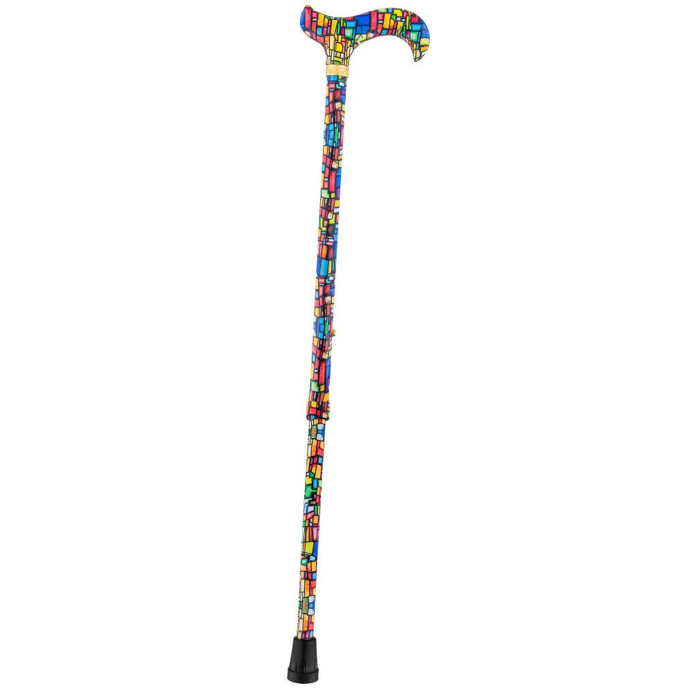 HD Pattern Designer Cane - Matching Handle & Shaft - Durable Adjustable Aluminum