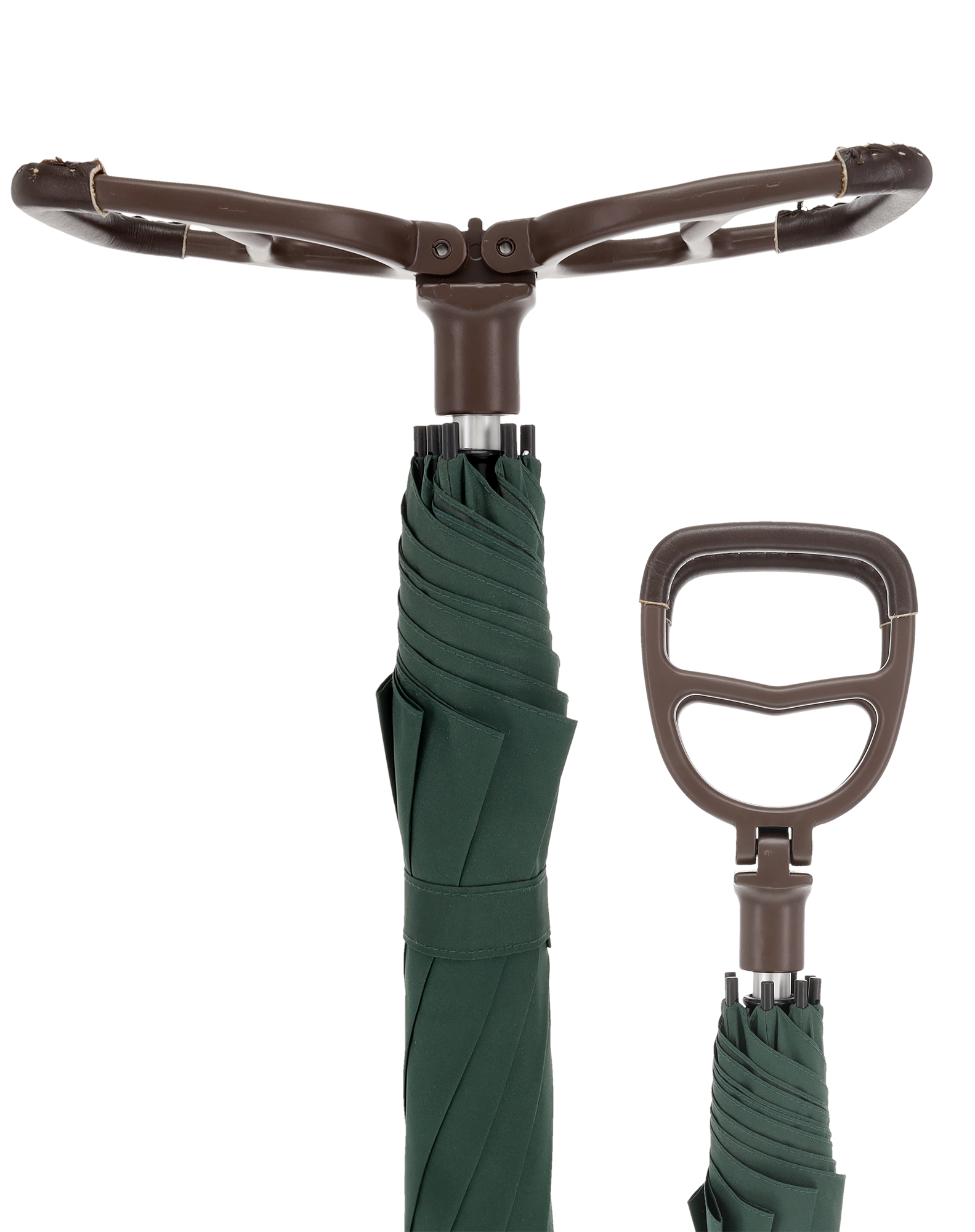 Shooting Stick Umbrella Hammock Seat Cane - Genuine Leather