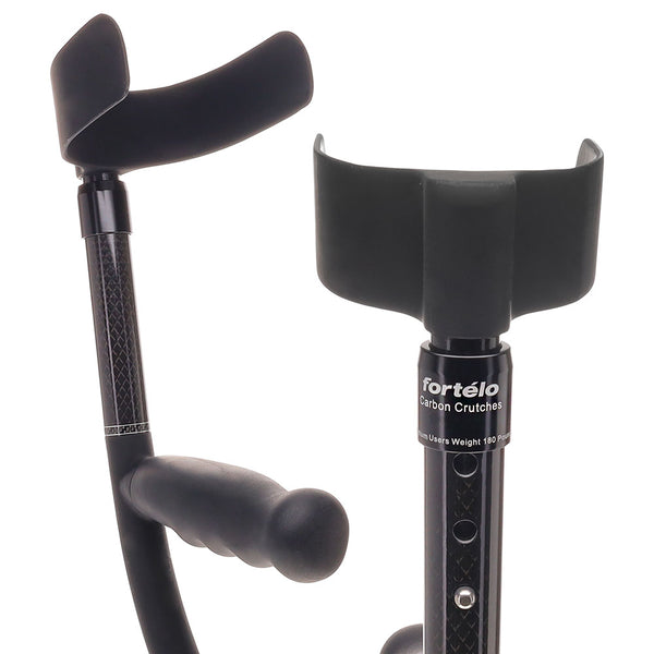 All-Composite Adjustable Forearm Crutch - Carbon Fiber