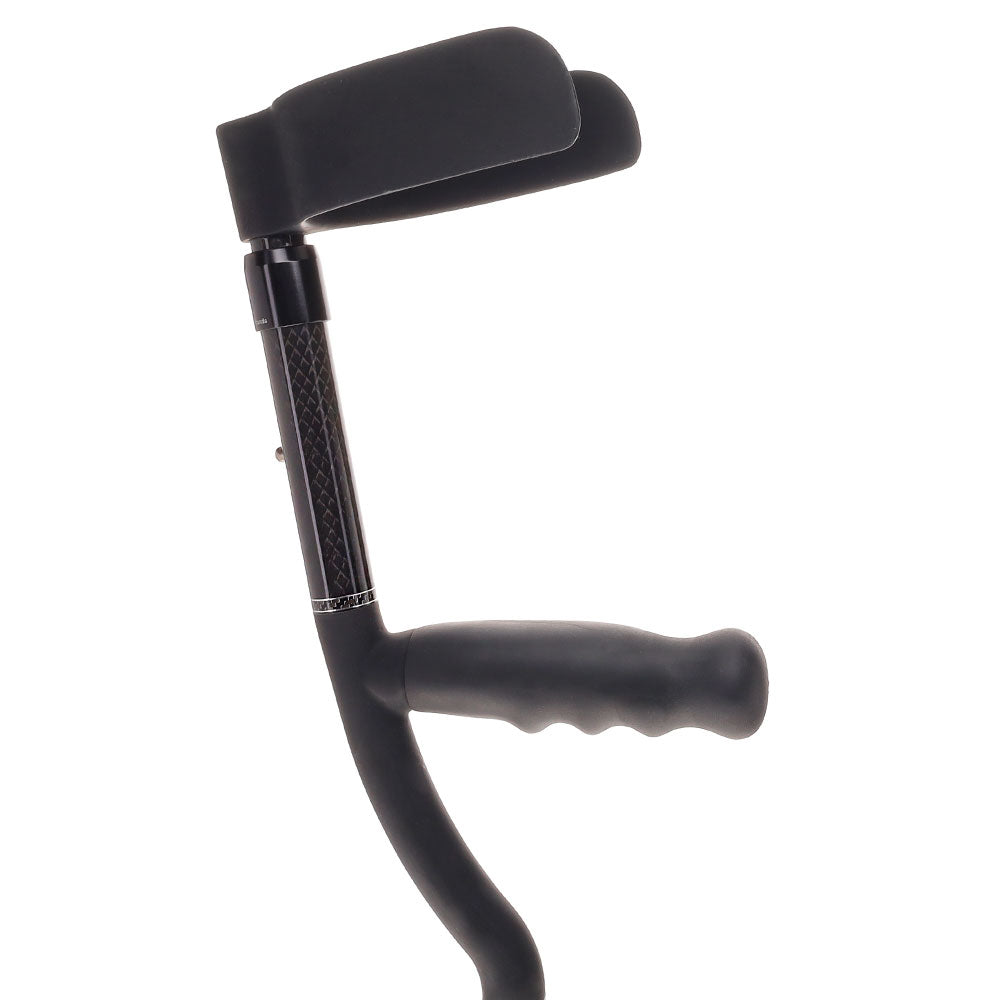 All-Composite Adjustable Forearm Crutch - Carbon Fiber