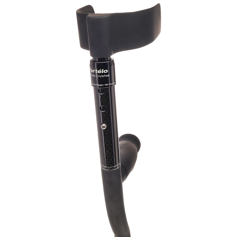 All-Composite Adjustable Forearm Crutch - Carbon Fiber