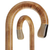 French Authentic: Blonde Horn Ball Cane with Light Maple