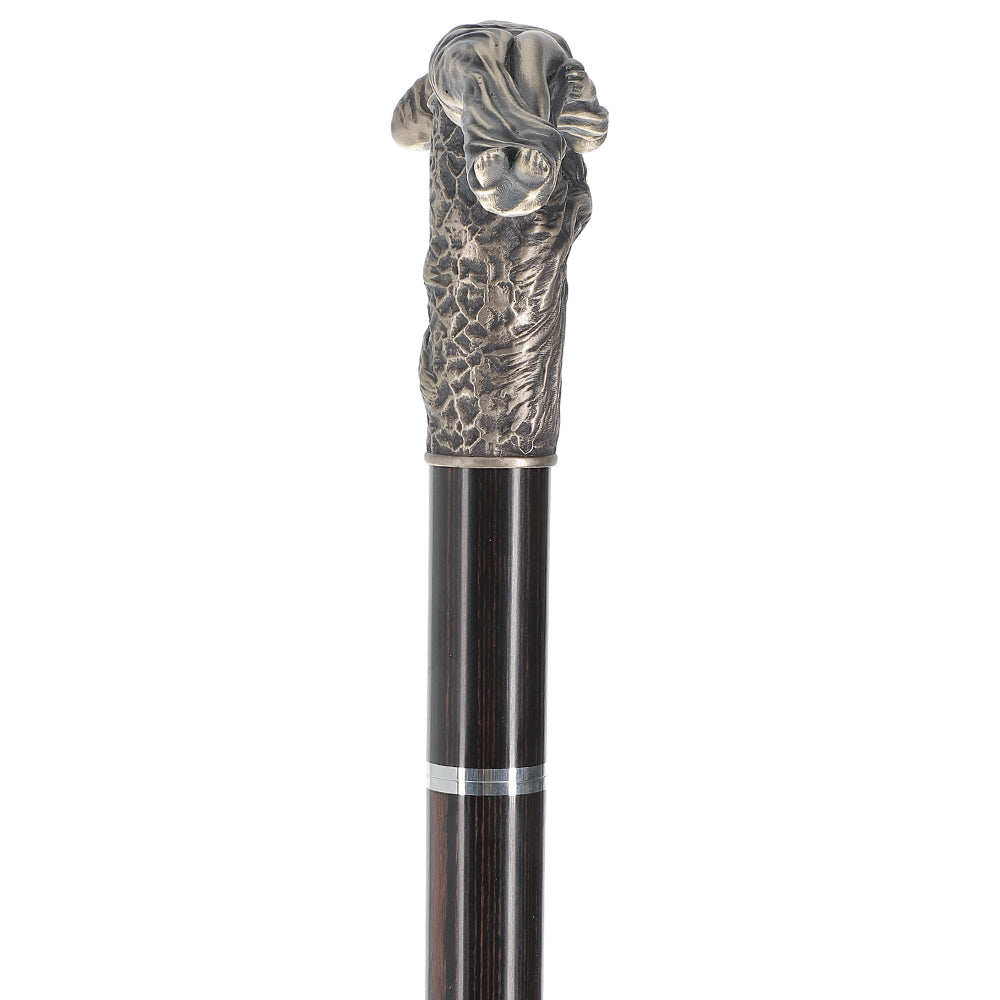 French Aphrodite Cane: Intricate Silver & Carbon Fiber
