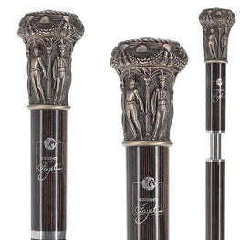 Luxury My-Lord Emperor Sword-Gadget Knob Walking Stick