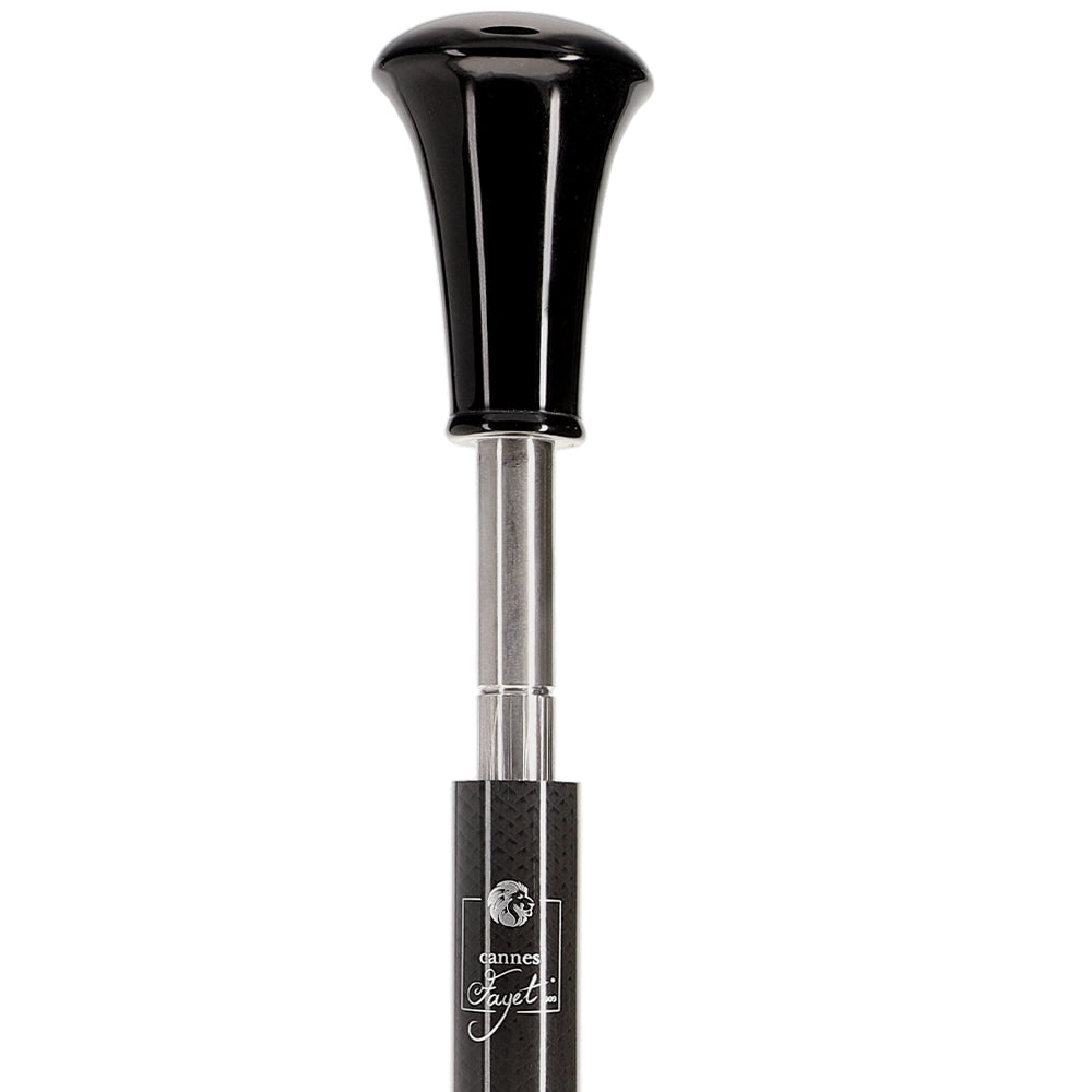 Black Handle with Carbon Fiber Shaft Sword Cane